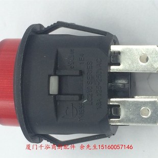 大理石翻新机泡沫发生器按钮开关LC210 红色带灯  带自锁功能