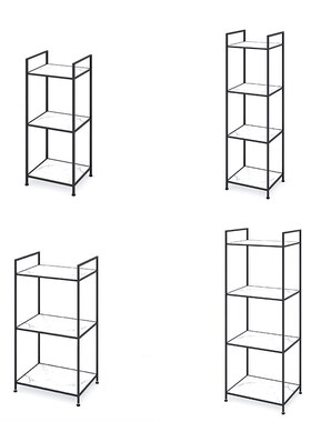 S588卫生间夹缝置物架浴室卧室简易客厅书架O墙角收纳储物层架落
