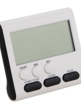 White kitchen timer practical cooking timer alarm clock magn