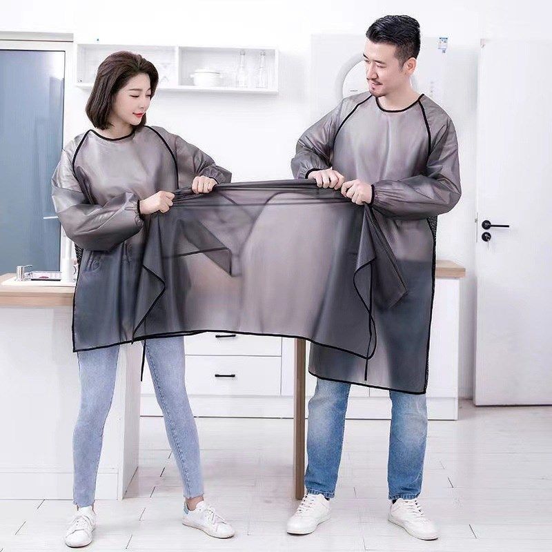 防水防油长袖围裙厨房家用2024新款女加长工作服餐饮男士罩衣,家庭/个人清洁工具,围裙,淘宝优惠券,粉丝福利购,淘宝优惠卷