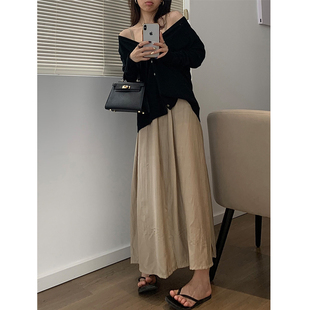 孕妇春夏装高级感法式复古开衫吊带连衣裙仙女中长款裙子两件套装