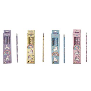pcs Rainbow lot unicorn Kawaii School Office Pencils