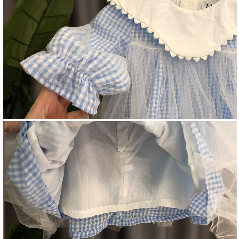 女宝宝裙子春秋季洋气长袖女童连衣裙1--3岁婴儿公主裙小童蓬蓬纱