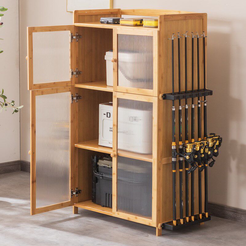 渔具收纳柜鱼竿放置架鱼杆支架路亚竿架展示架摆放架子多功能家用