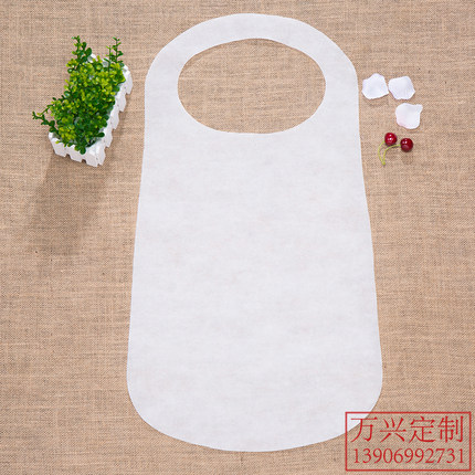 加厚一次性无纺布围裙成人画画烘焙美容烧烤火锅龙虾印字logo工厂
