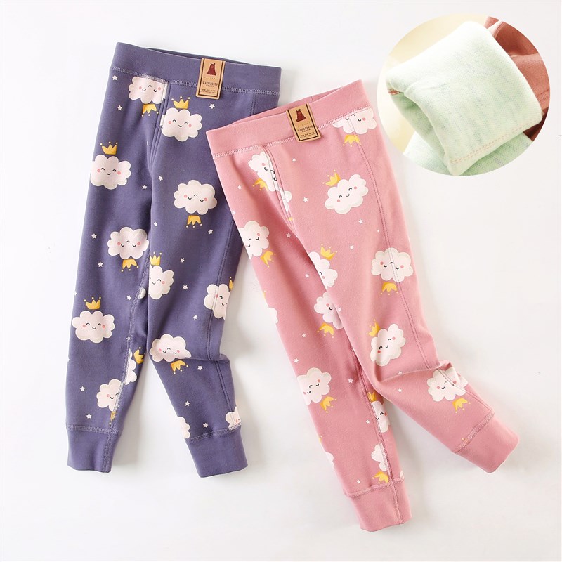 校服神器棉裤女童保暖裤冬季内穿女E孩学生打底加绒裤宝宝加厚秋