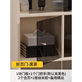 亚克力柜门定制自装电视柜子遮挡板防尘简易加装推拉玻璃门免新款