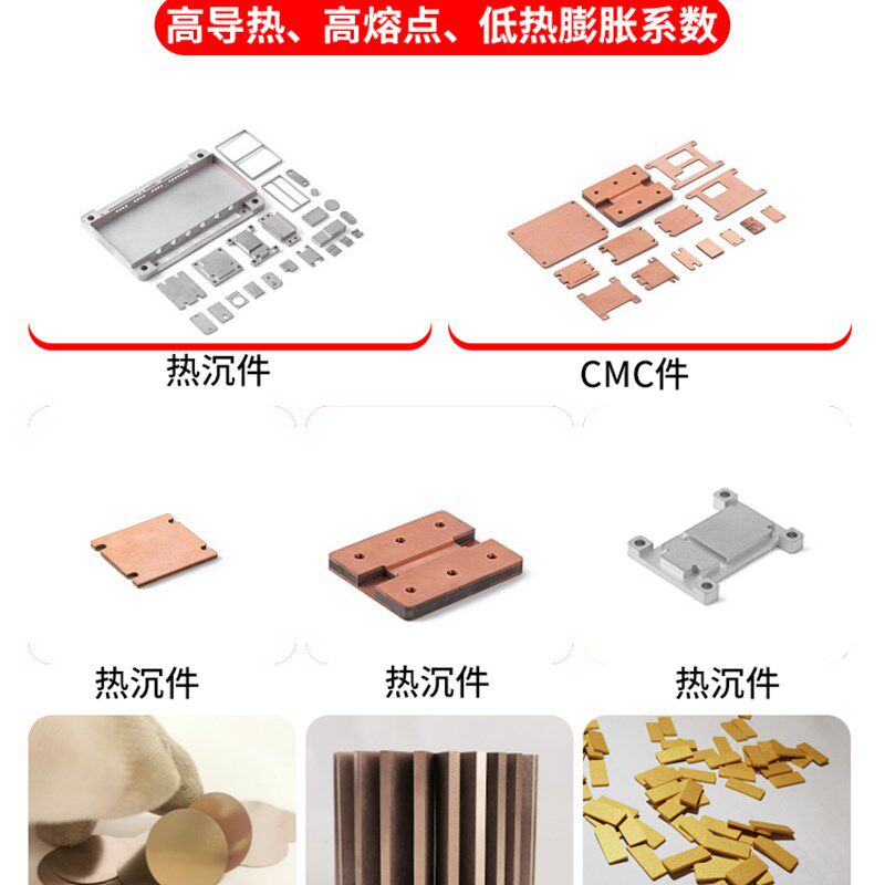小众高货MO70Cu30钼铜合金MoCu15钼铜板Mo80热沉片导电导热CMC电