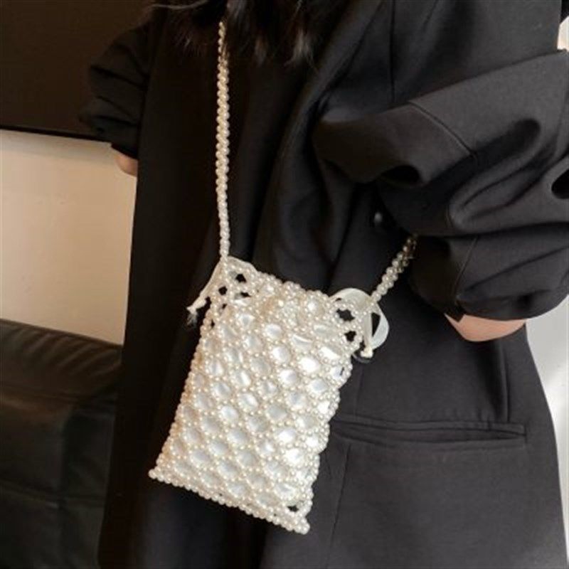 拍照好看的包包2024新款潮洋气百搭迷你夏天斜挎包珍珠链条手机包,箱包皮具/热销女包/男包,小方包,淘宝优惠券,粉丝福利购,淘宝优惠卷