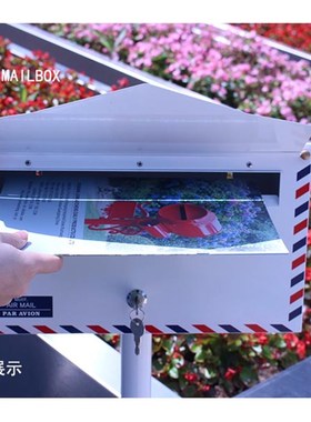 1035c  信封造型挂墙 别墅立杆式邮箱 信报箱 邮筒 店铺装饰信箱