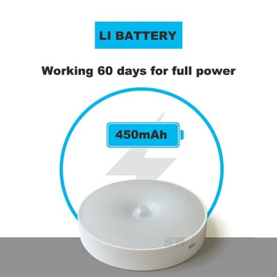 LED Night Light No Flicker Soft Round Nightlights Rechargeab