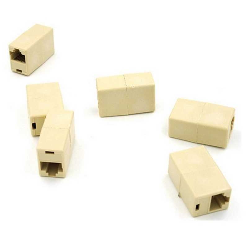 极速10pcs Ethernet RJ45 RJ-45 RJ 45 Cable Female to Female T