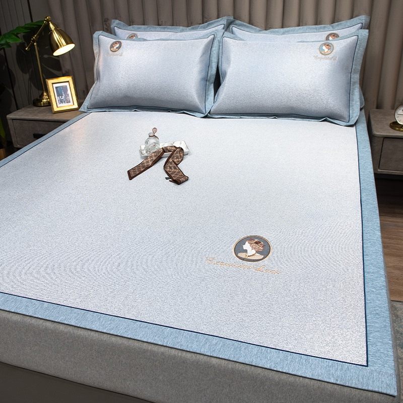 夏季凉席冰丝席可水洗床笠款夏天家用G裸睡防滑空调席三件套可折,床上用品,冰丝席,淘宝优惠券,粉丝福利购,淘宝优惠卷