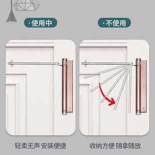 推荐 闭门器家用自动关门简易外开装 置液压缓冲商用大门回弹闭合器