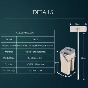 Bucket Wet Squeeze 极速Floor Microfiber with Mops Mop