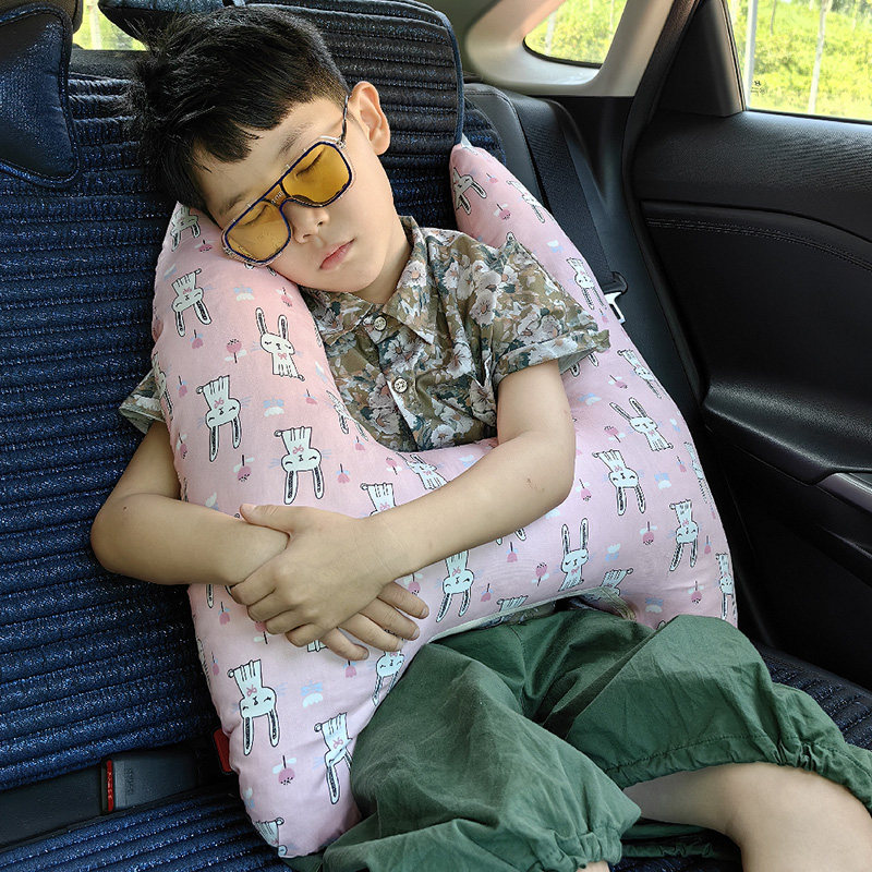 速发汽车儿童睡觉神器车载枕头车内后排睡垫车内长途坐车用抱枕车