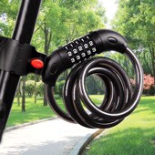 自行车锁防盗密码 锁链条锁电动车锁单车配件大全山地车车锁摩托车