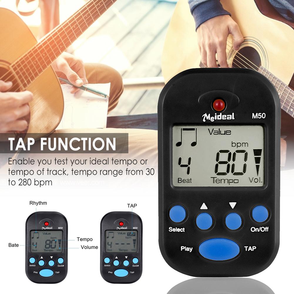 速发Mini Digital Metronome Multifunctional Beat Tempo Metron