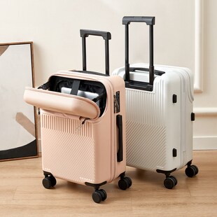 行李箱前置开口密码拉杆箱女新款20寸多功能登机箱小型旅行箱男24