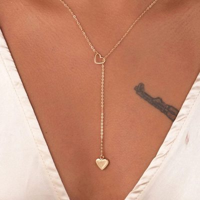 新品New Trendy Multilayer Heart Butterfly Necklace for Women