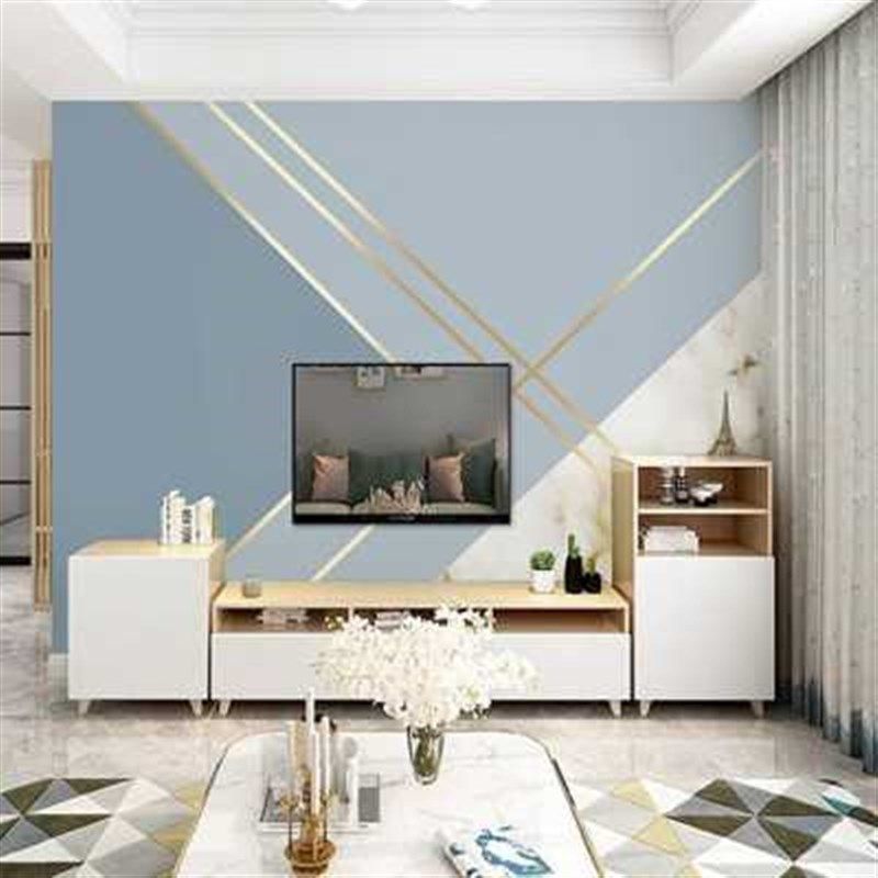 现代简约电视背景墙壁纸8d立体金色G线条客厅影视墙壁画几何墙布,家装主材,无纺布墙纸,淘宝优惠券,粉丝福利购,淘宝优惠卷