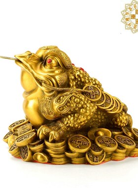 工厂销纯铜九转乾坤招财金蟾招财摆件客I厅居家金蝉招财摆件旺财