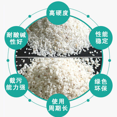 石英砂颗粒白色细沙子浴室泳池砂缸D自来水过滤罐饮水级水处理滤