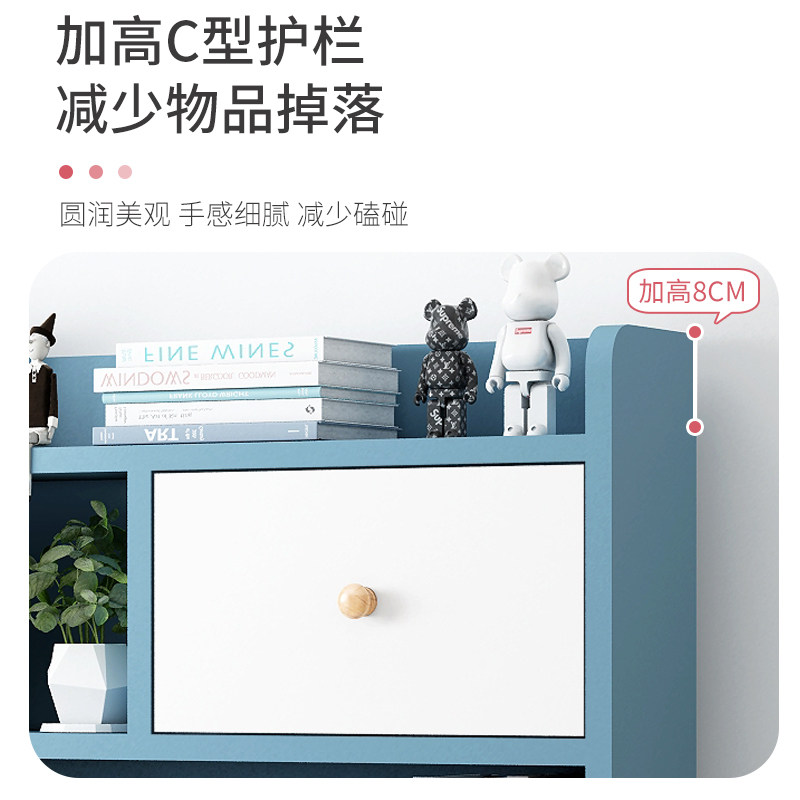 儿童学习桌家用卧室书桌写字桌简约多功能升降收纳一体电脑桌套装