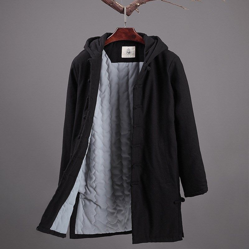 中国风棉衣男冬季中式唐装复古装棉麻连帽棉服外套茶禅服亚麻棉袄,男装,唐装,淘宝优惠券,粉丝福利购,淘宝优惠卷