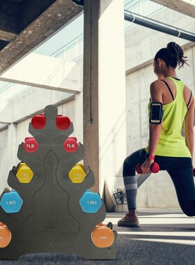 Dumbbell Rack Multifunctional 5 Layer Compact Rugged Anti-we