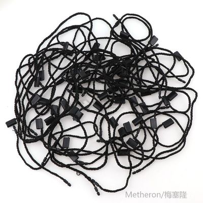 速发100pcs/lot Clothes Plastic Tag Rope Cords Polyester Gang