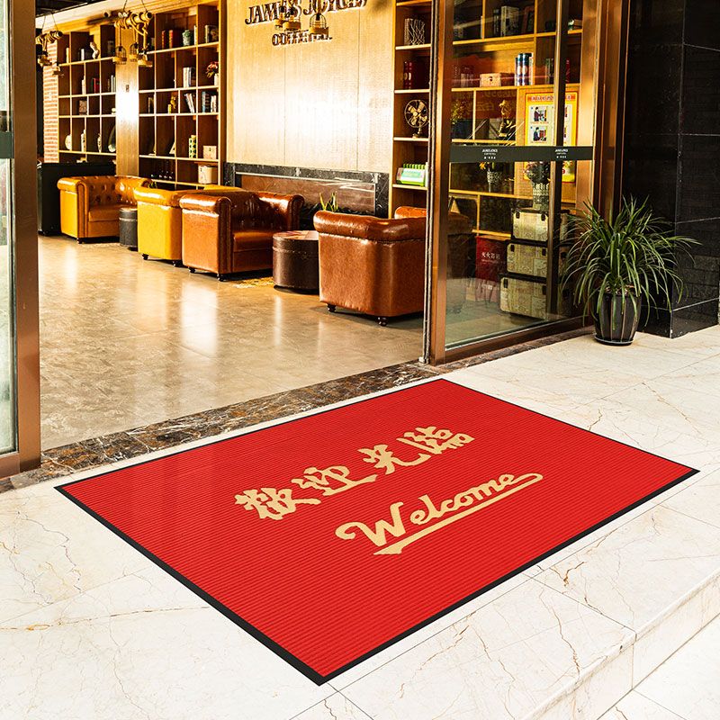 小心台阶地垫进门吸水防滑酒店楼梯门口商用迎宾地毯欢迎光临门垫