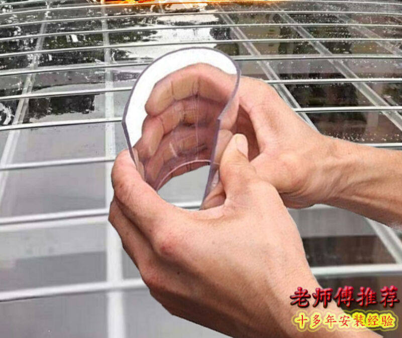 热销可狄阳光板耐力板全透明PC防晒屋顶雨棚遮阳塑料平板房采光瓦