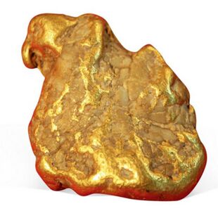 天然黄金石狗头金原石矿石金元宝吸金石古董老物件旧货市场捡漏