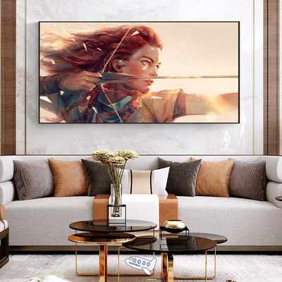 dern Sexy Beayty Archeru Printing Canvas Paintinsg Zand W