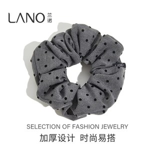 兰诺波点灰大肠发圈女款2024新款高级感洋气时尚网红发绳头饰发饰