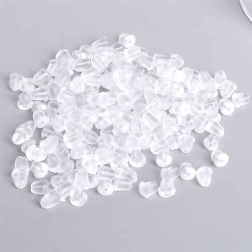 2019 Fashion 100PCS/set Silicone Earring Back Stopper Flower