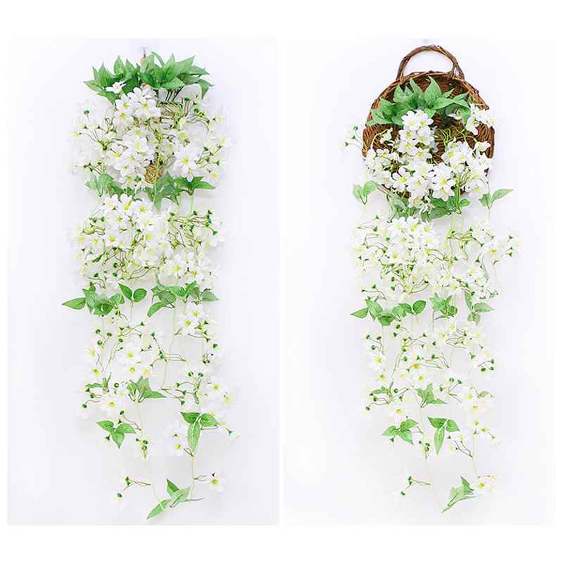 极速100cm Artificial Flower Rattan Fake Plant Vine Decoratio