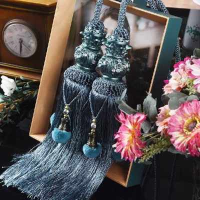 推荐Curtain Tapestry Hanging Tassel Double Ball Hanging Belt