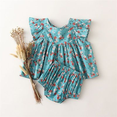 速发Hipapa Fashion Summer Baby Girl Clothes Set Fashion Flor