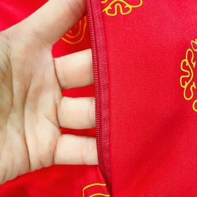 红色偏头婴儿f百福红宝宝以上壳枕头儿童纯棉定性枕A类0甲醛0荧光