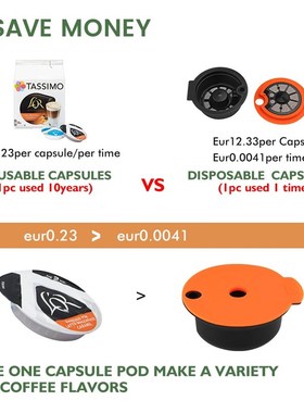 ICafilas Refillable Coffee Capsules for Tassimo BOSCH Machin