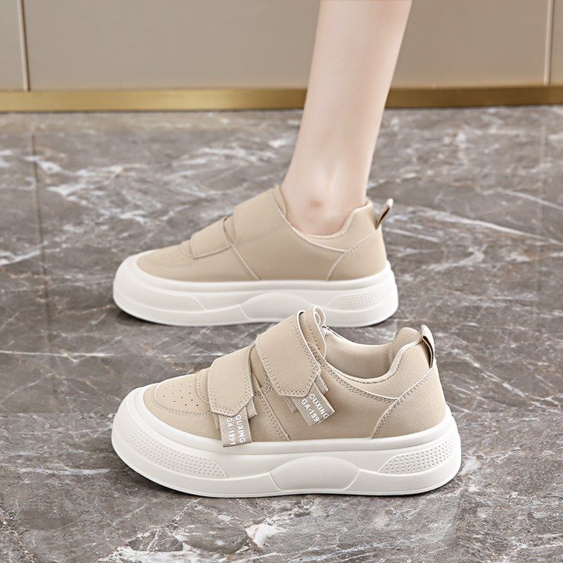 魔术贴女鞋2025春季新款丑萌鞋女复古面包鞋休闲板鞋34码运动鞋子,女鞋,休闲板鞋,淘宝优惠券,粉丝福利购,淘宝优惠卷