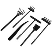Sand Tiny Desk Mini Kit Box Ornament Rock Rake Rakes Pcs