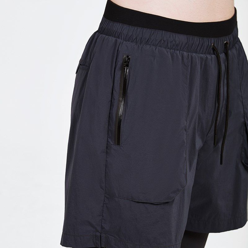 粒子狂热 | 紧身裤男弹力假两件运动跑步健身裤11364,运动服/休闲服装,健身裤,淘宝优惠券,粉丝福利购,淘宝优惠卷