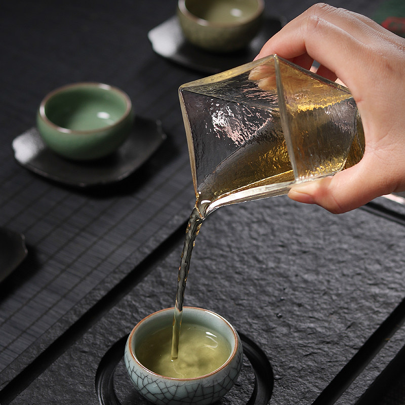 玻璃公道杯功夫茶具匀杯简约加厚耐热泡茶分茶器家用茶海茶道配件