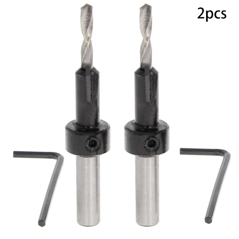 Utoolmart 2pcs Woodworking Tools Alloy Steel Counter Bore Sc