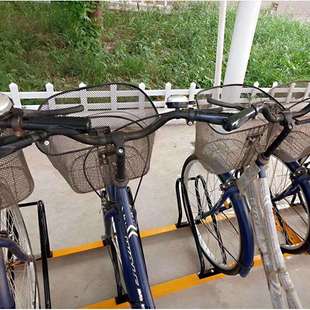 推荐加厚款车架自行车摆放架单车停车位电动车停放架分体卡位式停