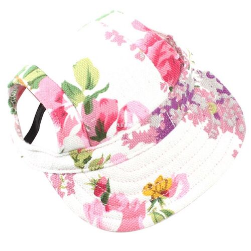 Summer Pet Dog Cute Print Cap Baseball Hat Small Dog Outdoor