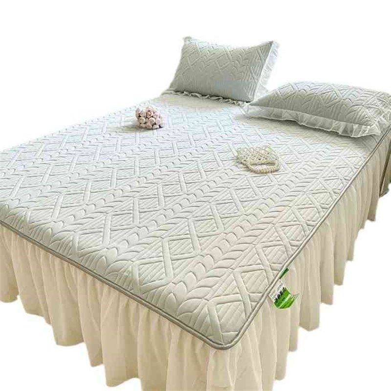 可机洗夏季新款冰美式床裙床笠软席冰感冰丝凉席枕套三件套,床上用品,冰丝席,淘宝优惠券,粉丝福利购,淘宝优惠卷